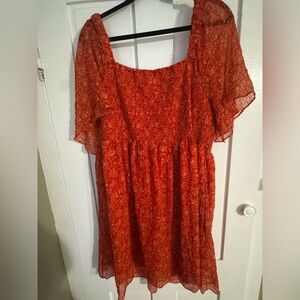 Madewell Scarlet Floral Smocked Dress